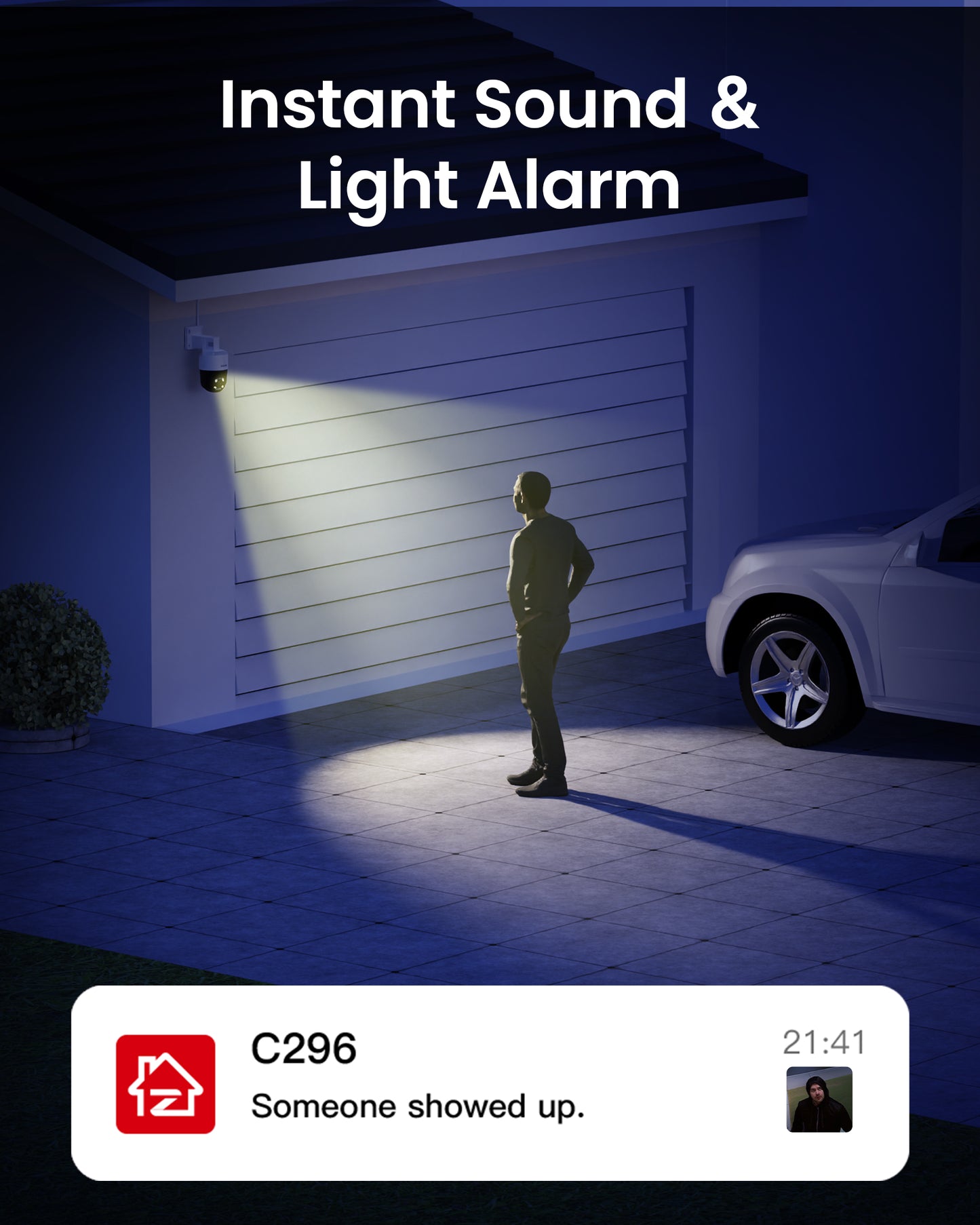 C296B - 4K/5MP PTZ PoE IP Security Camera