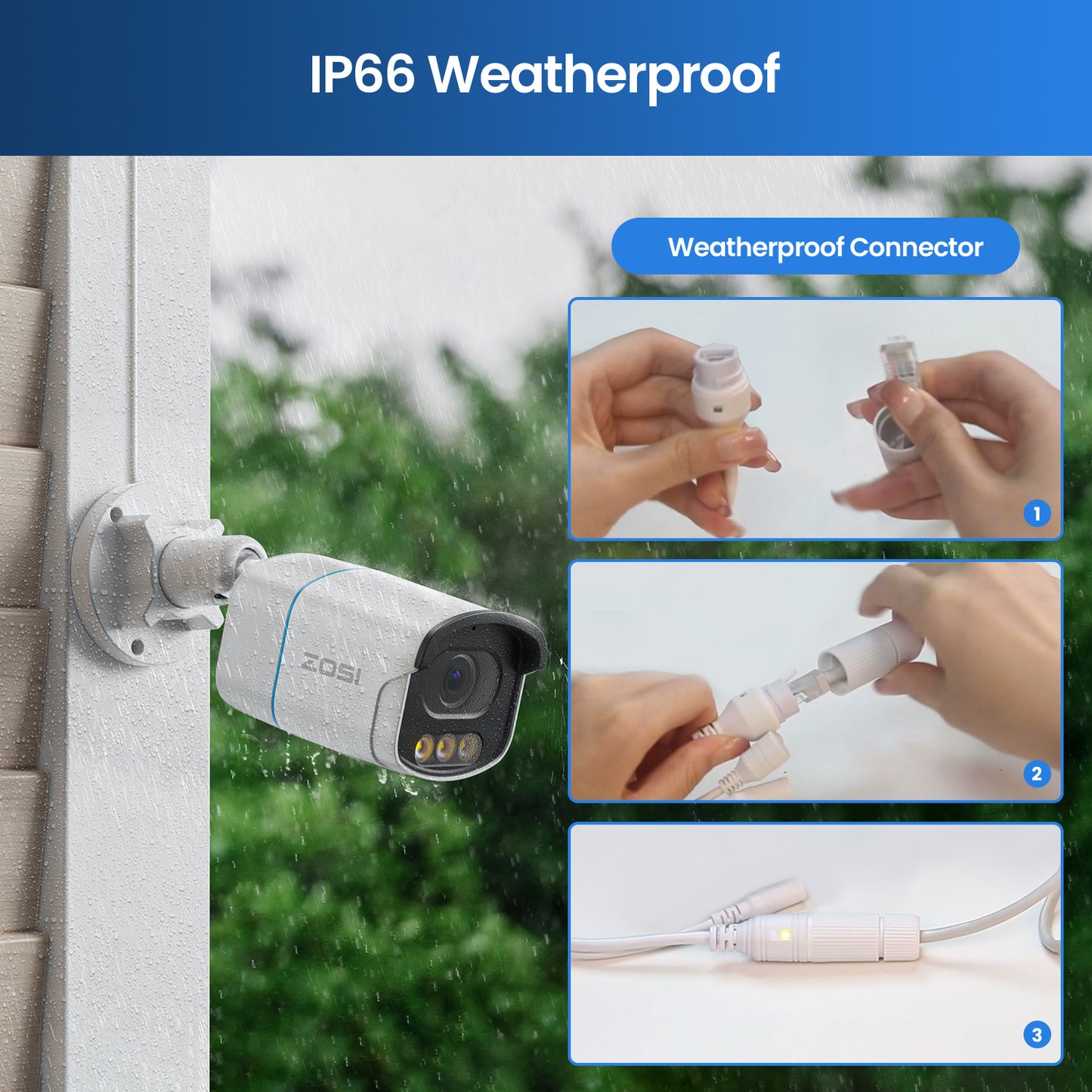 C186A 4K 8-Channel PoE Security System with Color Night Vision + 2TB Hard Drive