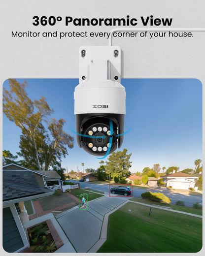 C296B 4K PTZ Security System + Up to 8 Cameras + 2TB / 4TB Hard Drive Zosi