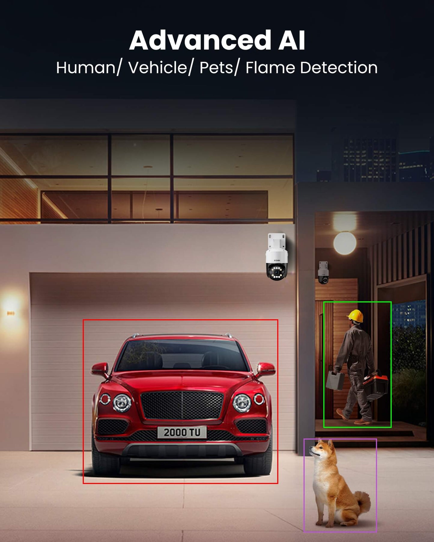 C296B 4K PTZ Security System + Up to 8 Cameras + 2TB / 4TB Hard Drive Zosi