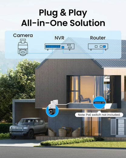 C296B - 4K/5MP PTZ PoE IP Security Camera