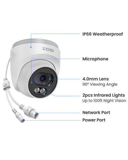 C220 - 4K (8MP) PoE IP Security Camera