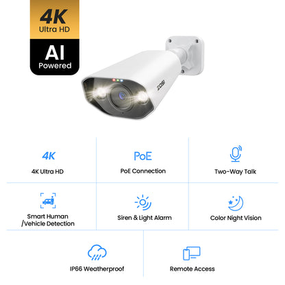 C182 4K 32-Camera Capable PoE Security System + 4TB Hard Drive