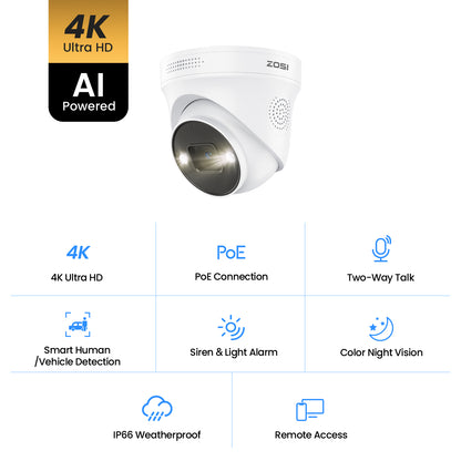 C225 4K 32-Camera Capable PoE Security System + 4TB Hard Drive