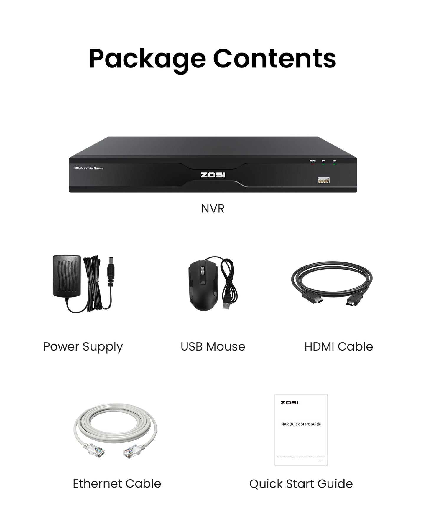 4K 32 Channel Network Video Recorder, Work with PoE Security Camera