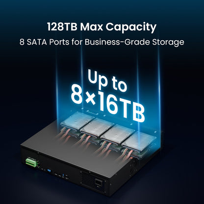 C186A 64 Channel 4K PoE Security Camera System for Business + Include 16TB HDD