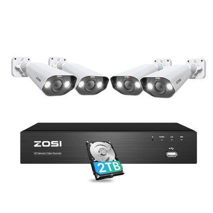 C182 4K 8-Channel PoE Security System + 2TB Hard Drive