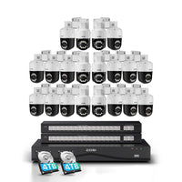 C296B 32 Channel 4K PTZ PoE Security Camera System for Business + Up To 16TB HDD