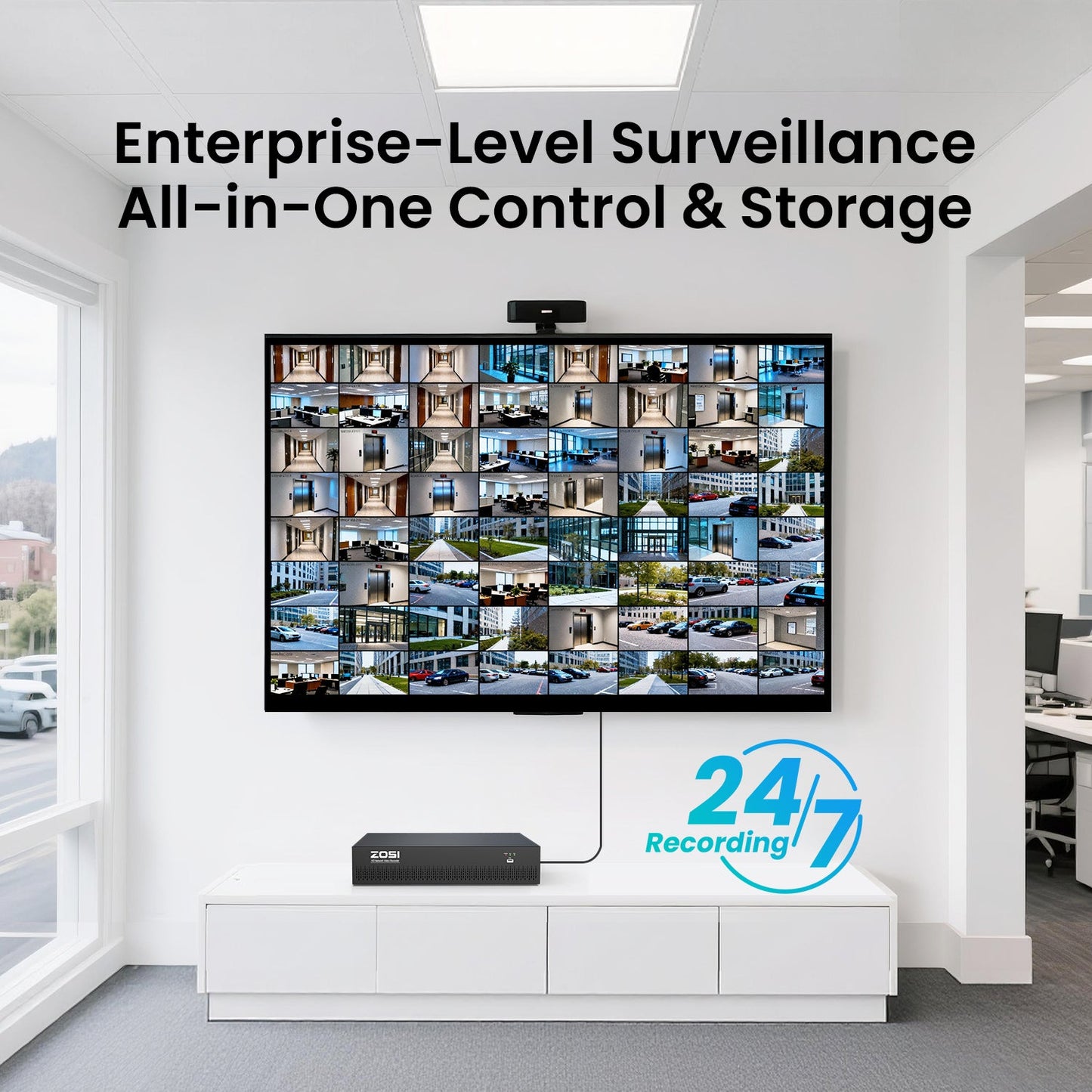 C225 64 Channel 4K PoE Security Camera System for Business + Include 16TB HDD