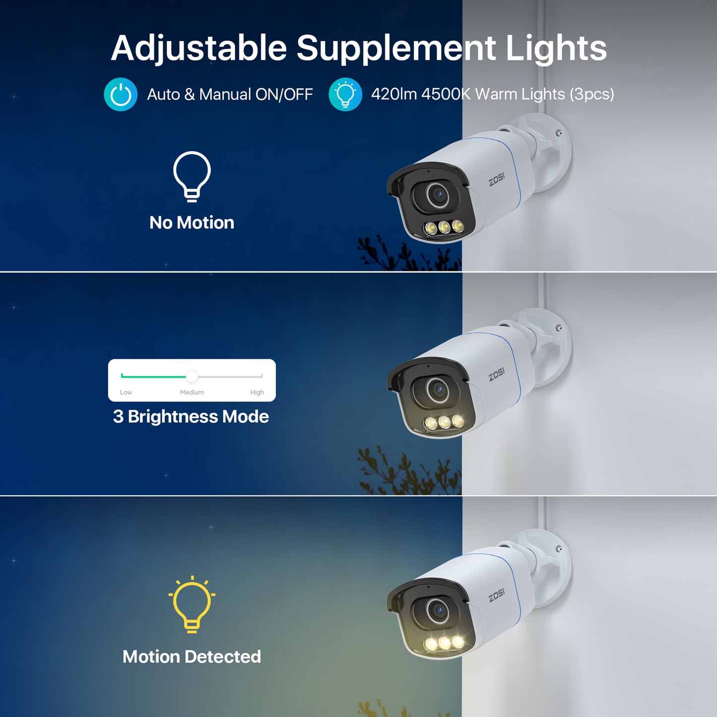C186A - 4K (8MP) PoE IP Security Camera with True Color Night