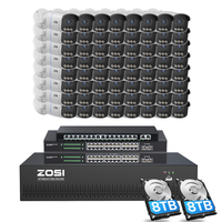 C186A 64 Channel 4K PoE Security Camera System for Business + Include 16TB HDD