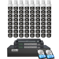 C296 64 Channel PTZ 4K PoE Security Camera System for Business + Include 16TB HDD