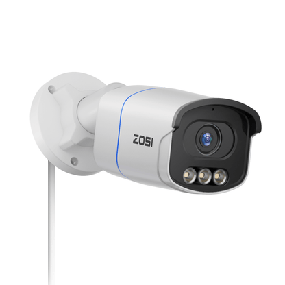 C186A - 4K (8MP) PoE IP Security Camera with True Color Night