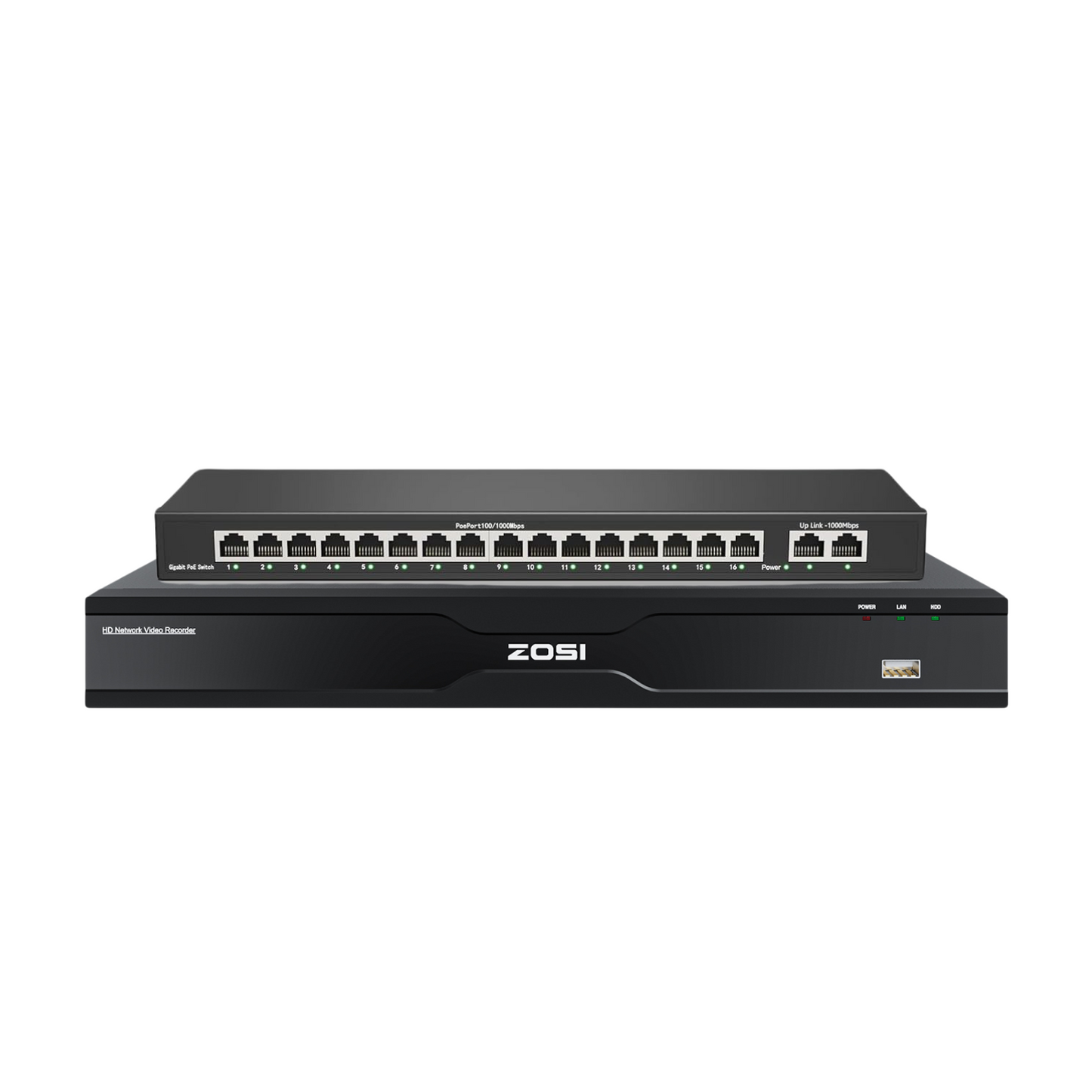 4K 32 Channel Network Video Recorder, Work with PoE Security Camera