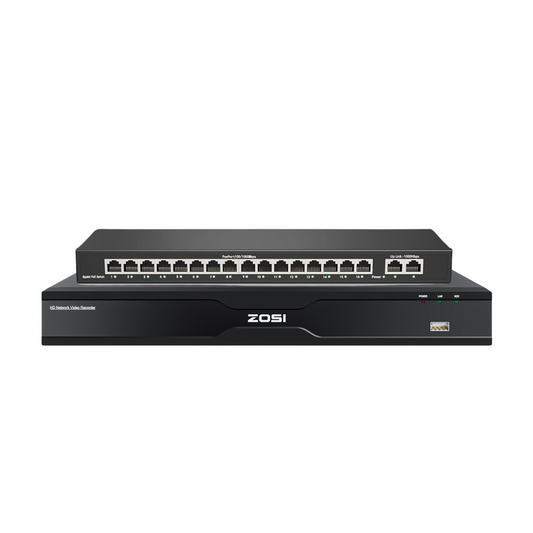 4K 32 Channel Network Video Recorder, Work with PoE Security Camera