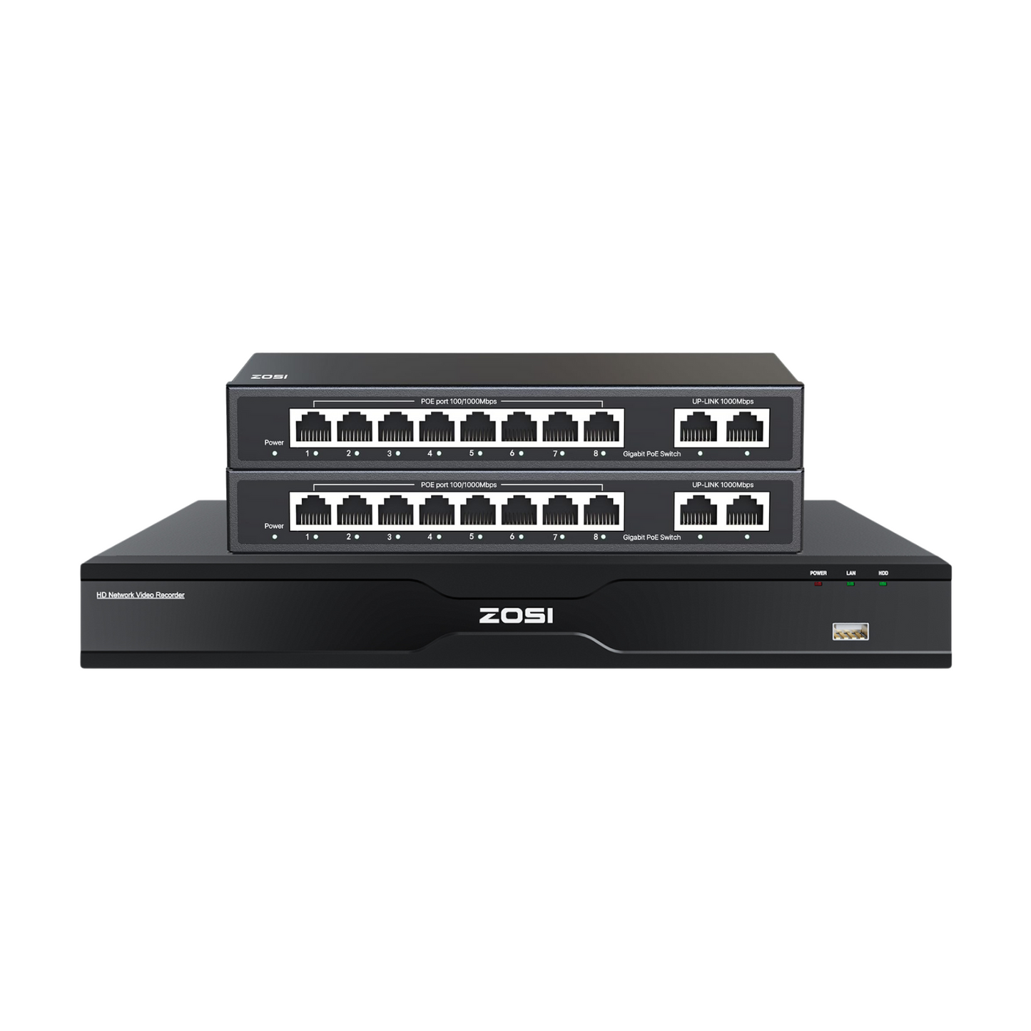 4K 32 Channel Network Video Recorder, Work with PoE Security Camera
