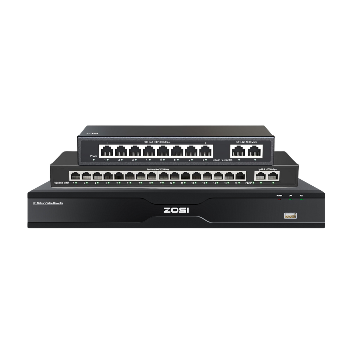 4K 32 Channel Network Video Recorder, Work with PoE Security Camera