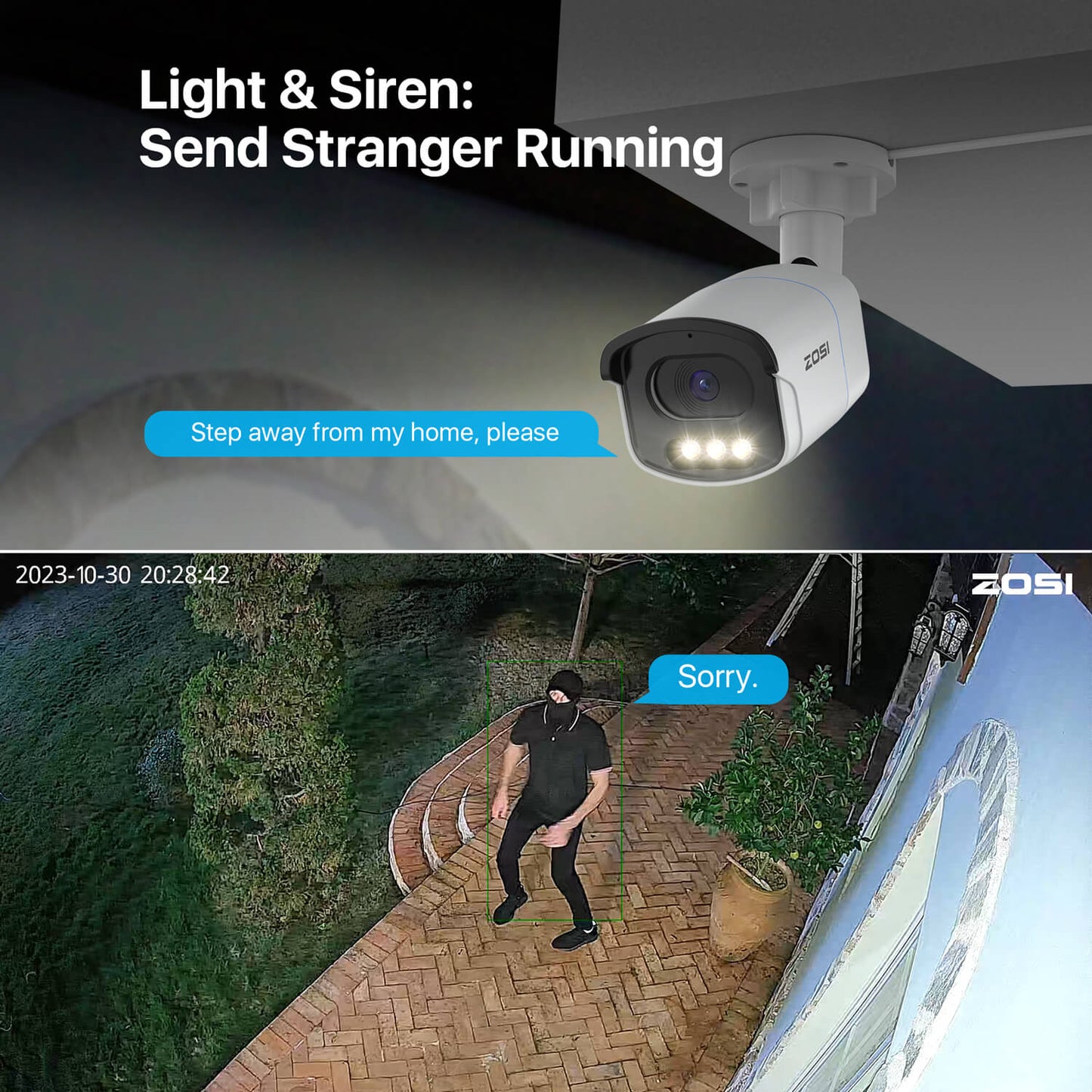 C186A - 4K (8MP) PoE IP Security Camera with True Color Night